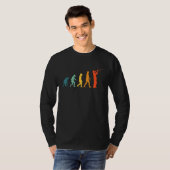 Trombone Evolution Retro Trombone Player Trombonis T-shirt (Voorkant volledig)