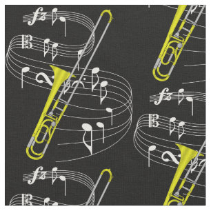 Trombone Fabric - Donker Stof