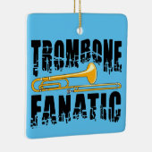Trombone Fanatic Keramisch Ornament (Rechts)