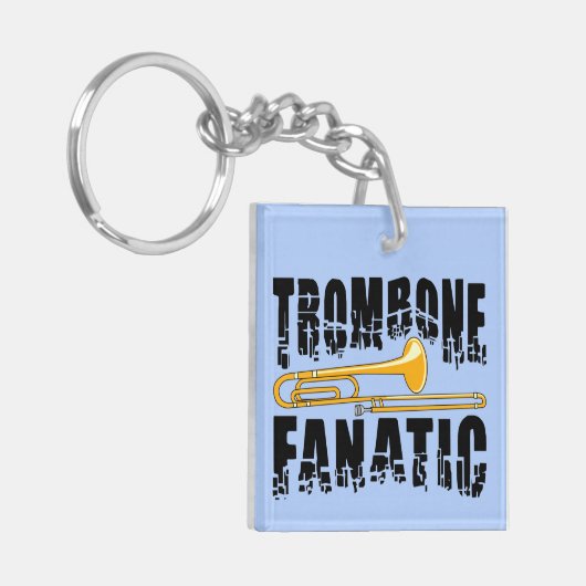 Trombone Fanatic Sleutelhanger (Voorkant Links)