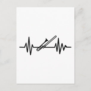 Trombone-frequentie Briefkaart