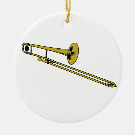 Trombone Gear Keramisch Ornament (Voorkant)