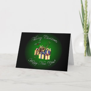 Trombone ~ Geschenken "Vrolijk kerstfeest en geluk Feestdagen Kaart