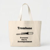 Trombone Gift Grote Tote Bag (Voorkant)
