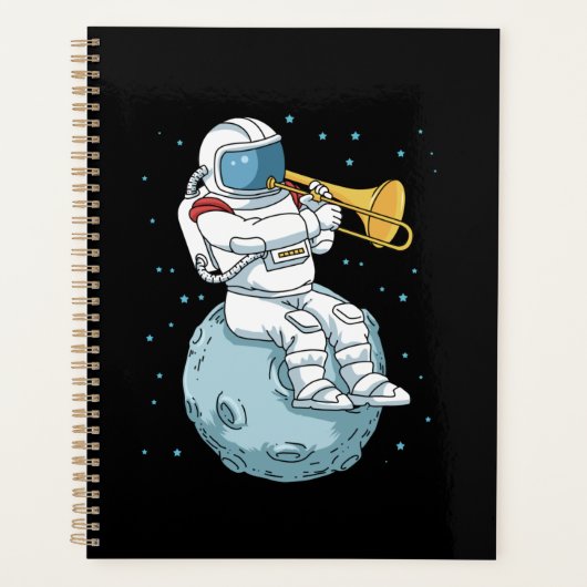 Trombone Gift Jazz Music Marching Band Trombone Planner (Voorkant)