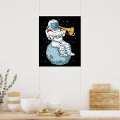 Trombone Gift Jazz Music Marching Band Trombone Poster (Keuken)