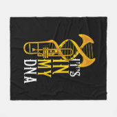 Trombone Gift Mannen Jazz Music Marching Band Fleece Deken (Voorkant (Horizontaal))