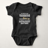 Trombone Gift - smart people Instrument Orchestra Romper (Voorkant)