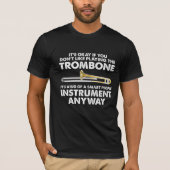 Trombone Gift - smart people Instrument Orchestra T-shirt (Voorkant)