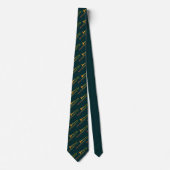 Trombone Green Neck Tie Stropdas (Voorkant)