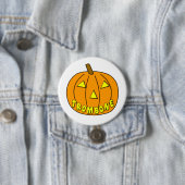 Trombone Halloween Pompoen Ronde Button 7,6 Cm (In situ)