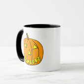 Trombone Halloween Pumpkin Mok (Voorkant links)
