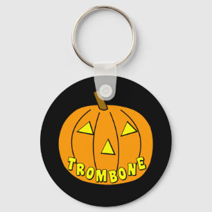 Trombone Halloween Pumpkin Sleutelhanger