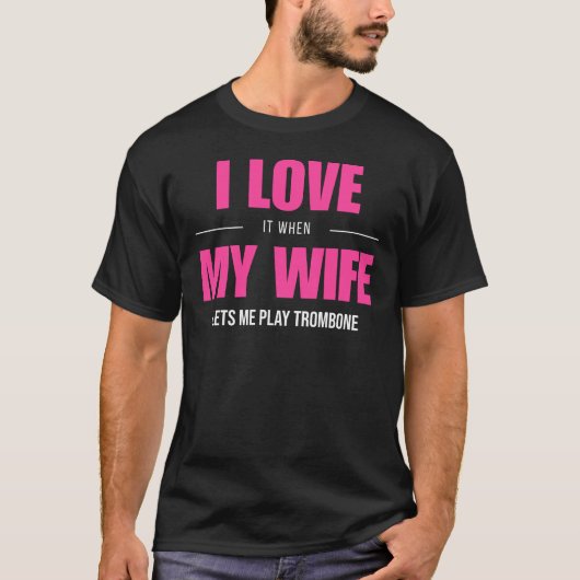 Trombone Harmony T-shirt - Messing Up Liefde en La (Voorkant)
