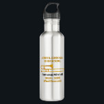 Trombone High School Band Gold Personalized Waterfles<br><div class="desc">This modern custom gold high school marching band stainless steel water bottle features the student and band name under the trombone instrument. Customize for symphonic,  wind ensemble,  or concert band members or their director for a great graduation keepsake gift.</div>