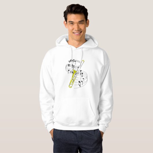 Trombone Hoodie (Voorkant volledig)