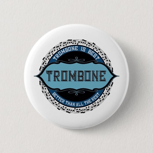 Trombone is het beste ronde button 5,7 cm (Voorkant)