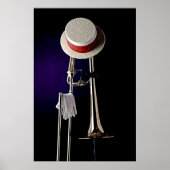 Trombone Jazz Poster (Voorkant)