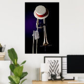 Trombone Jazz Poster (Thuiskantoor)