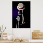 Trombone Jazz Poster (Keuken)