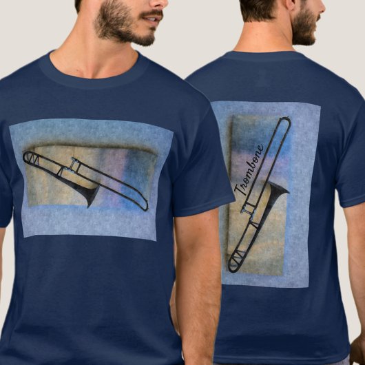 Trombone Jazzy Artistic Musical Blues T-shirt