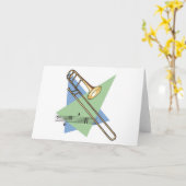 trombone kaart (Gele Bloem)