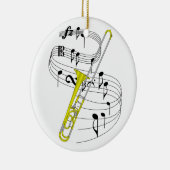 Trombone Keramisch Ornament (Rechts)