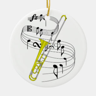 Trombone Keramisch Ornament
