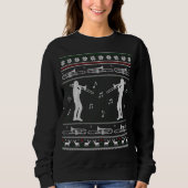 Trombone Kerst Grappige Band Lelijke Sweater (Voorkant)