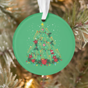 Trombone kerstboomversiering Funny Music Band Ornament
