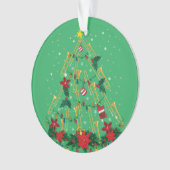 Trombone kerstboomversiering Funny Music Band Ornament (voorkant)
