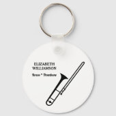 TROMBONE Klas van 2027 Marching Band Sleutelhanger (Achterkant)