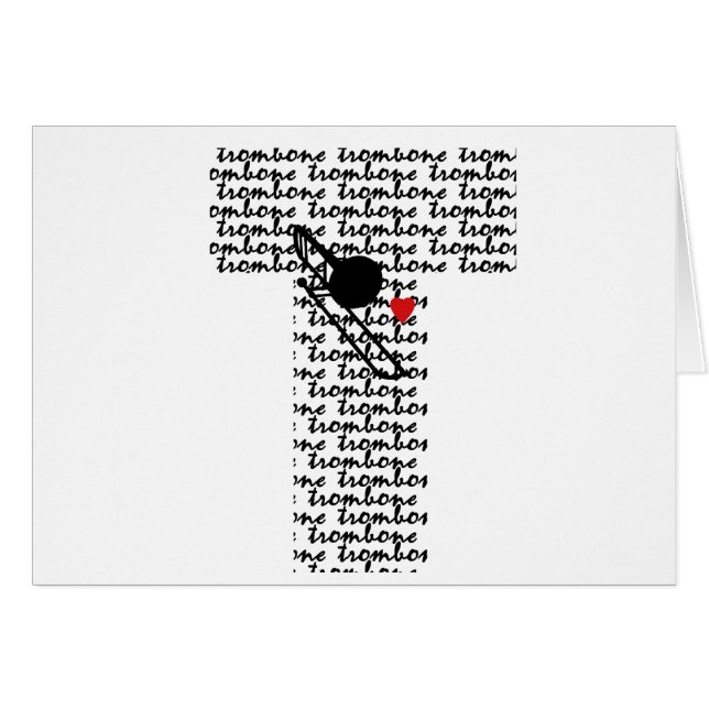 Trombone Letter T (Voorkant Horizontaal)