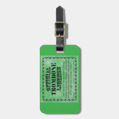 Trombone-licentie Bagagelabel (Voorkant verticaal)