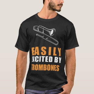 Trombone-liefhebber: gemakkelijk enthousiast door t-shirt