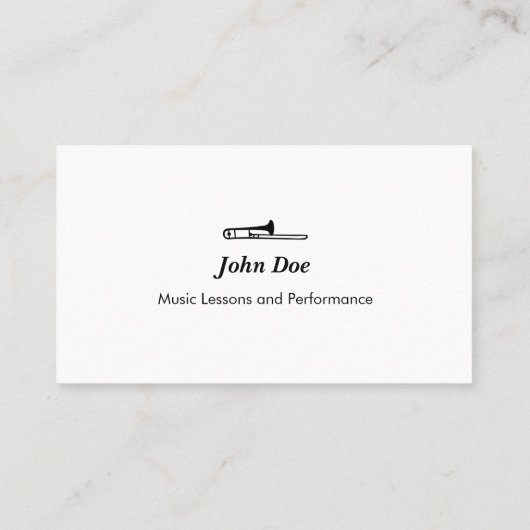 Trombone-Logo - Visitekaartje (Achterkant)