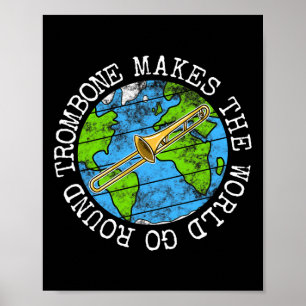 Trombone maakt de wereld rond poster
