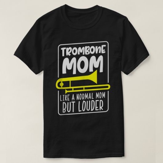 Trombone mama Marching Band Trombonist mammie Ligh T-shirt (Design voorkant)
