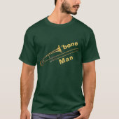 Trombone Man Humor T-Shirt (Voorkant)