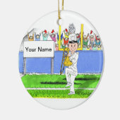 Trombone - mannelijk keramisch ornament (Links)