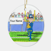 Trombone - mannelijk keramisch ornament (Links)