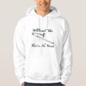 Trombone Mannen's Basic Hooded Sweatshirt (Voorkant)
