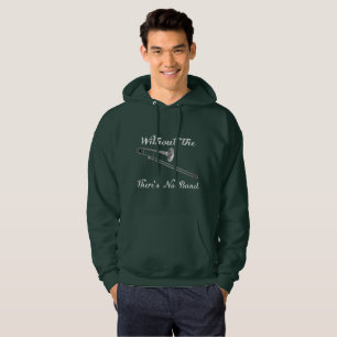 Trombone Mannen's basisch donkerbruine sweatshirt