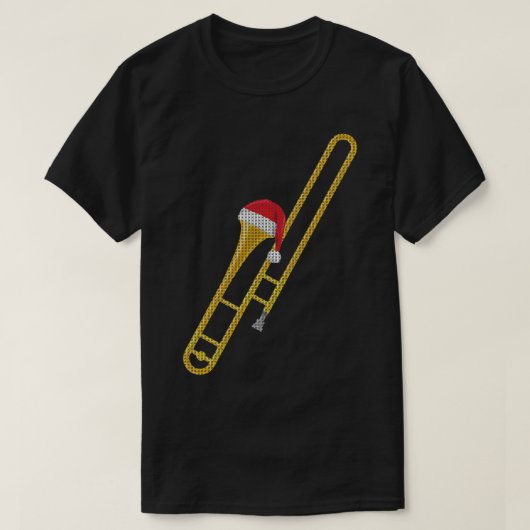 Trombone marching Band Ugly Kerstmis Shirt Gift (Design voorkant)