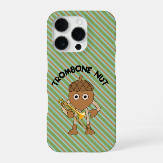 Trombone Moer Tekst iPhone Hoesje (Achterkant)