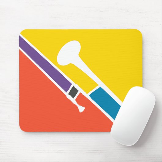 Trombone Mousepad Muismat (Met muis)