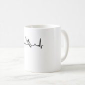 Trombone Music Heartbeat Funny Gifts Koffiemok (Voorkant rechts)