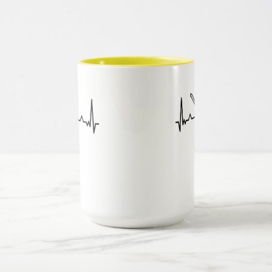Trombone Music Heartbeat Funny Gifts Mok (Midden)