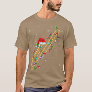 Trombone Music Lover Xmas Lichten Santa Trombone C T-shirt