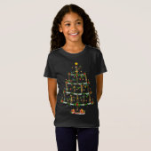 Trombone Music Lover Xmas Lighting Trombone Christ T-shirt (Voorkant volledig)